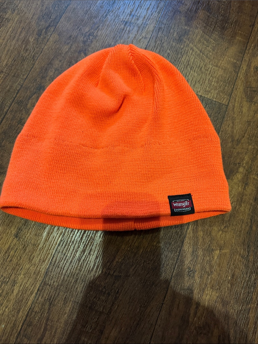Wrangler Bright Orange Knit Beanie